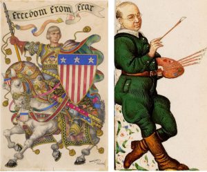Arthur Szyk’s Freedom from Fear, 1942, and Self-Portrait, 1936